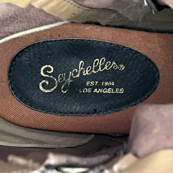 Seychelles Lucky Penny Metallic Pewter Boots Booties Womens size 10 - Picture 3 of 9